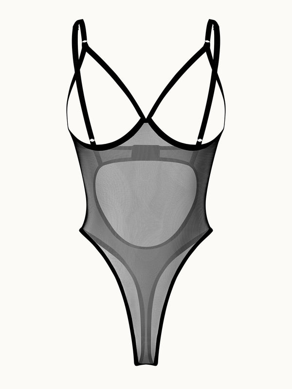 Shadow Allure Open-Cup Bodysuit