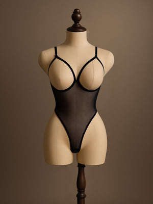Shadow Allure Open-Cup Bodysuit