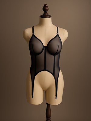Ariadne Black Bodysuit