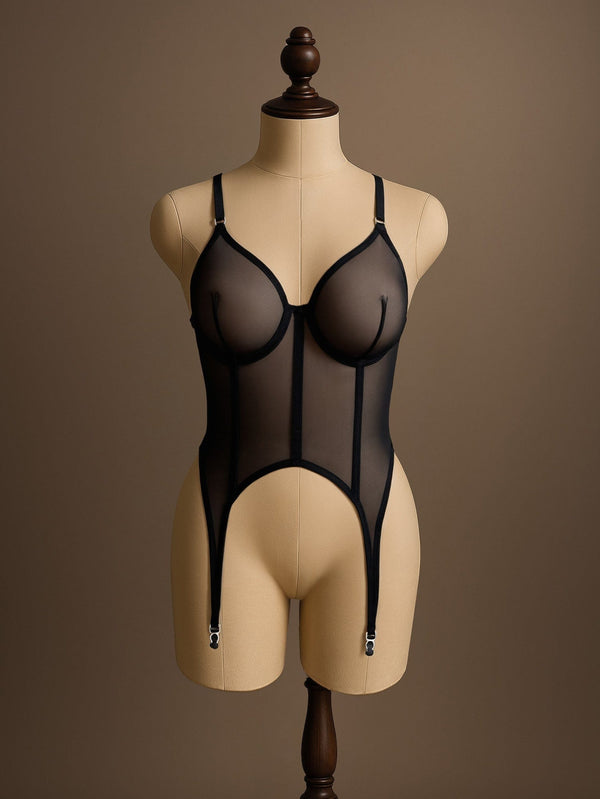 Ariadne Black Bodysuit