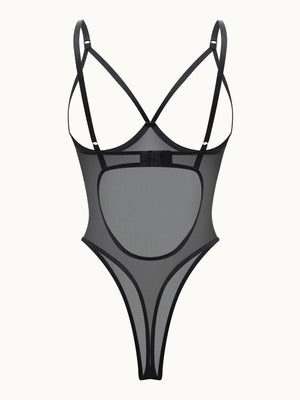 Shadow Allure Open-Cup Bodysuit